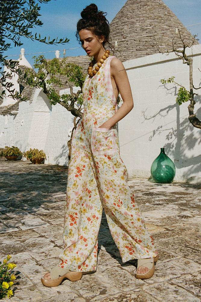 Flora Linen Jumpsuit