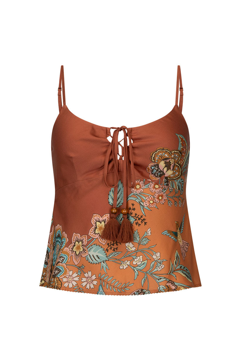 Mojave Lily Lace Up Cami