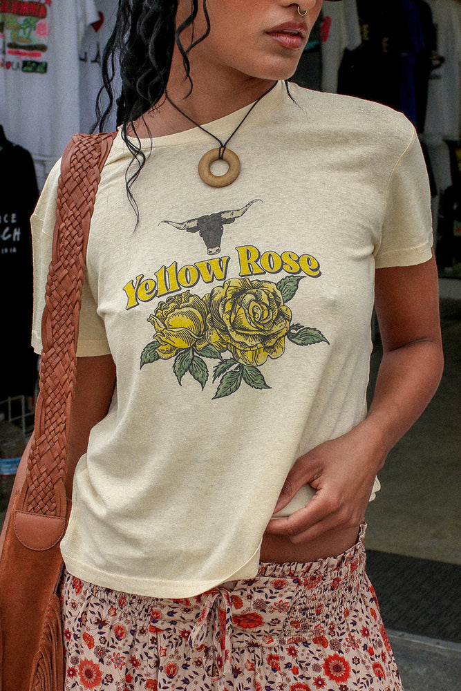 Yellow Rose Vintage Tee