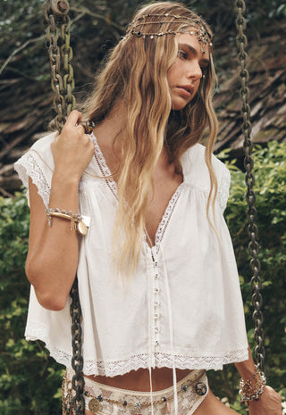Young At Heart Crop Blouse