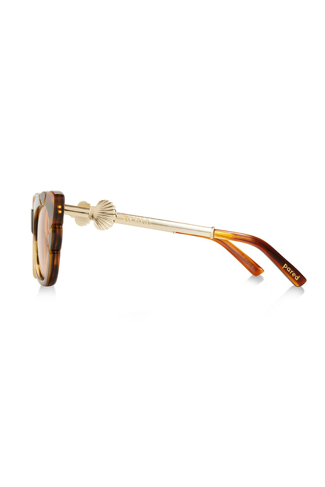 Marilyn with Solid Amber Lens Sunglasses